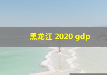 黑龙江 2020 gdp